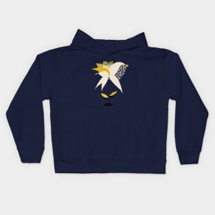 Hybrid I - Floral Bird Kids Hoodie